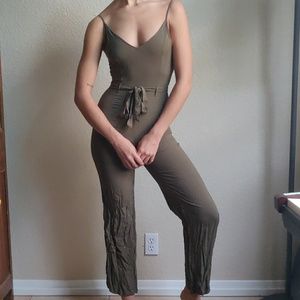 Army Green Jumpsuit from Forever 21